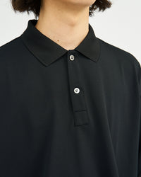 FreshService  DRY PIQUE JERSEY S/S POLO BLACK