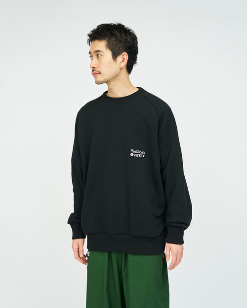 FreshService VIBTEX for FreshService SWEAT CREW NECK PULLOVER BLACK