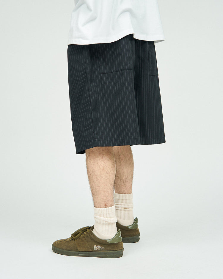 FreshService   CORPORATE EASY SHORTS BK STRIPE