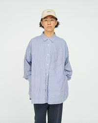 FreshService CORPORATE UNIFORM L/S SHIRT BLUE STRIPE