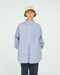 FreshService  CORPORATE UNIFORM L/S SHIRT BLUE STRIPE