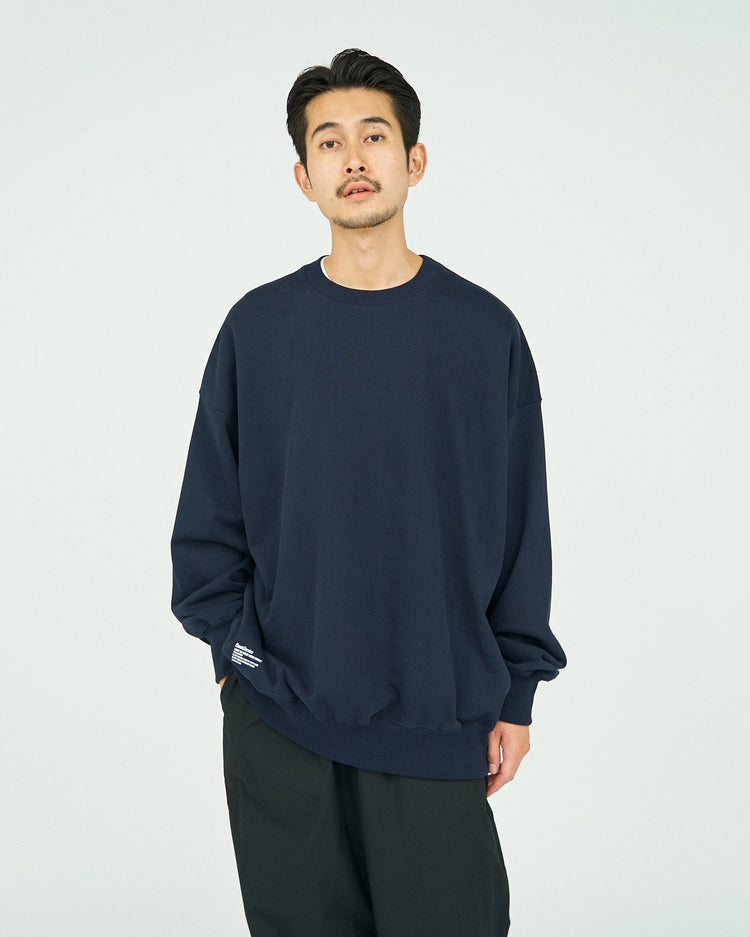 FreshService / LIGHT OZ CREW NECK SWEAT NAVY