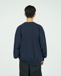 FreshService / LIGHT OZ CREW NECK SWEAT NAVY