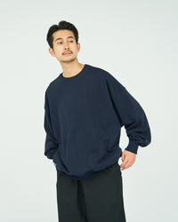 FreshService / LIGHT OZ CREW NECK SWEAT NAVY