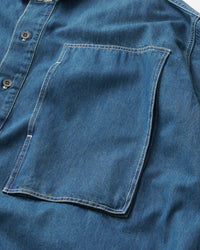 FreshService DENIM PULLOVER SHIRT FADE INDIGO