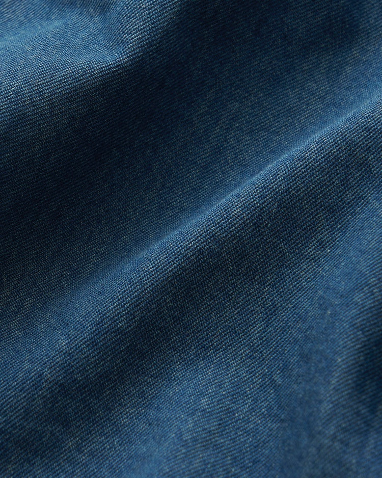 FreshService DENIM PULLOVER SHIRT FADE INDIGO