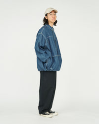 FreshService DENIM PULLOVER SHIRT FADE INDIGO