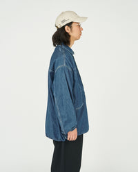 FreshService DENIM PULLOVER SHIRT FADE INDIGO