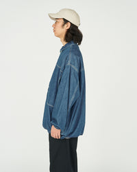 FreshService DENIM PULLOVER SHIRT FADE INDIGO