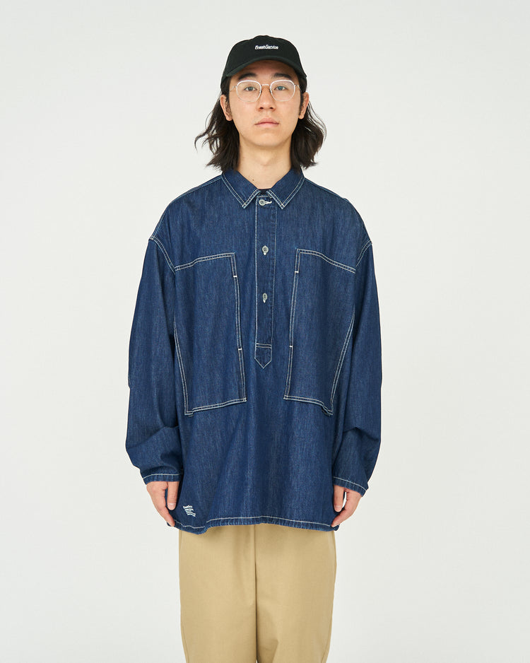 FreshService DENIM PULLOVER SHIRT ONE WASH