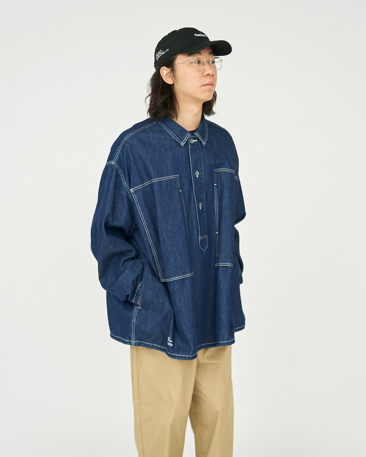 FreshService DENIM PULLOVER SHIRT ONE WASH