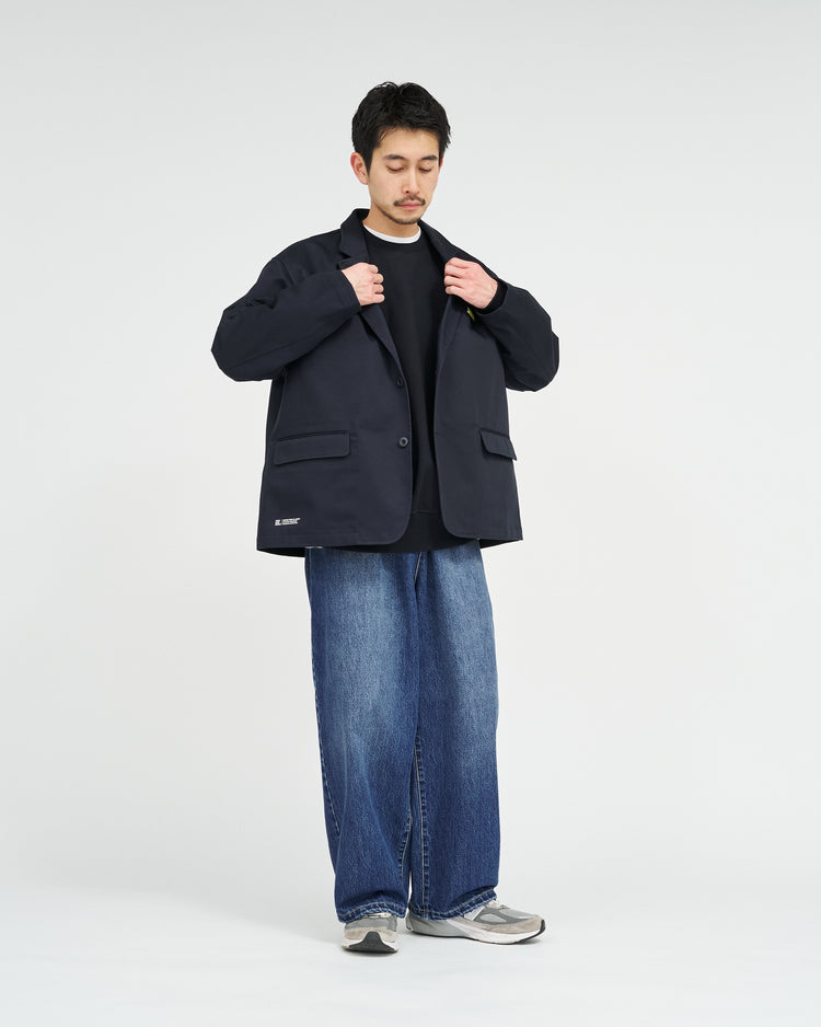 FreshService CORPORATE DENIM EASY PANTS DARK WASH