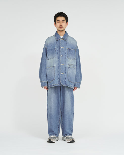 FreshService  CORPORATE DENIM ENGINEER JACKET LIGHT WASH