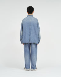 FreshService  CORPORATE DENIM ENGINEER JACKET LIGHT WASH