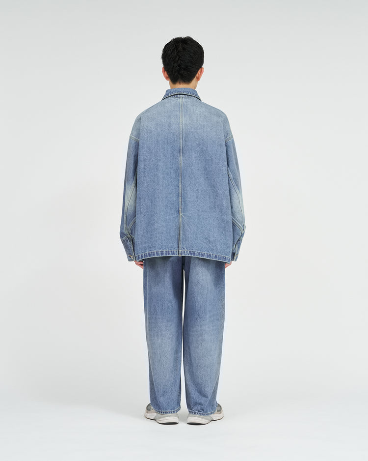 FreshService  CORPORATE DENIM ENGINEER JACKET LIGHT WASH