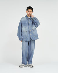 FreshService  CORPORATE DENIM ENGINEER JACKET LIGHT WASH