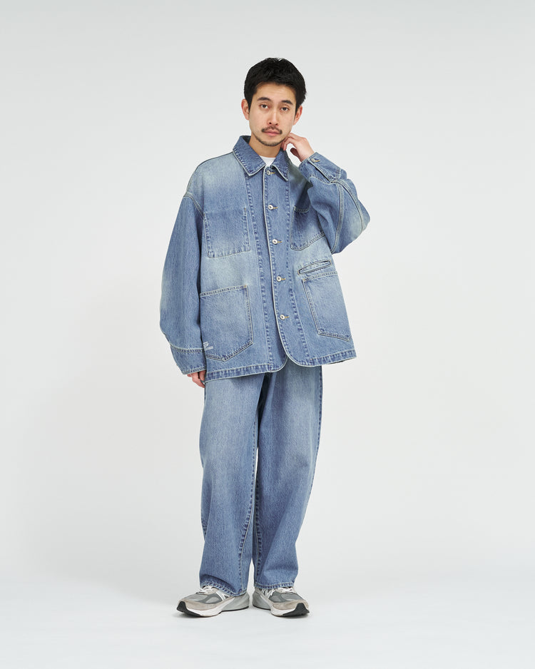 FreshService  CORPORATE DENIM ENGINEER JACKET LIGHT WASH