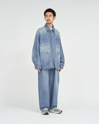 FreshService  CORPORATE DENIM ENGINEER JACKET LIGHT WASH