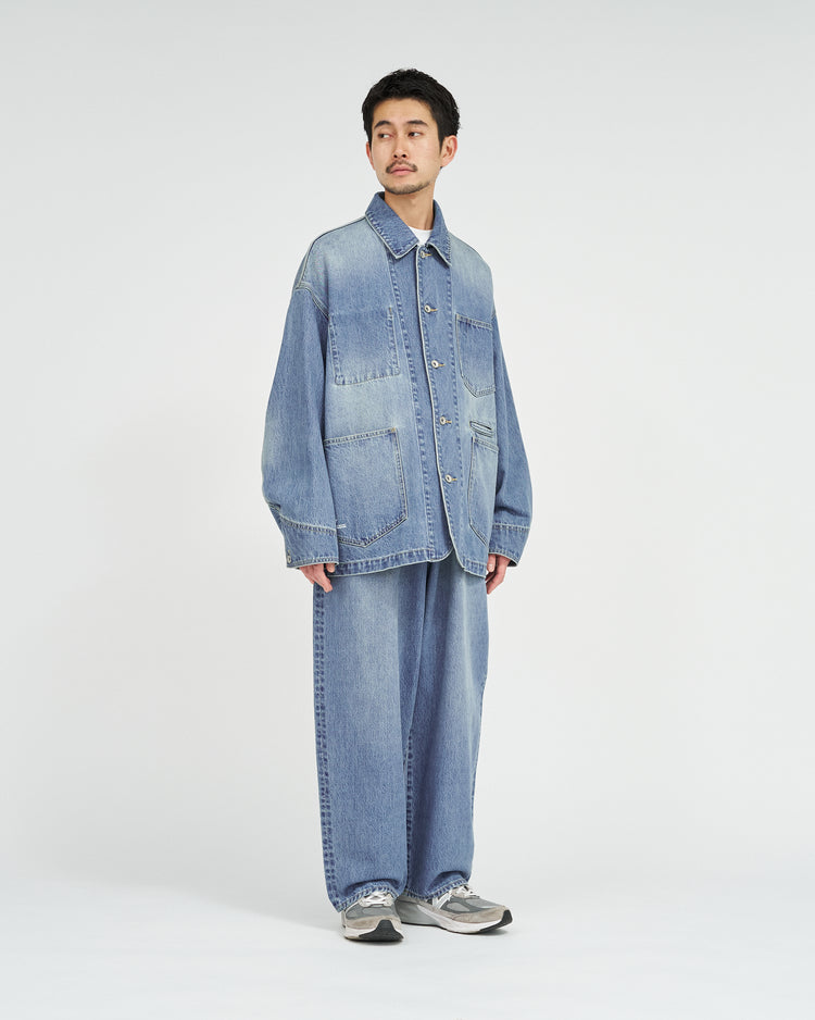 FreshService  CORPORATE DENIM ENGINEER JACKET LIGHT WASH