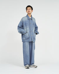 FreshService  CORPORATE DENIM ENGINEER JACKET LIGHT WASH