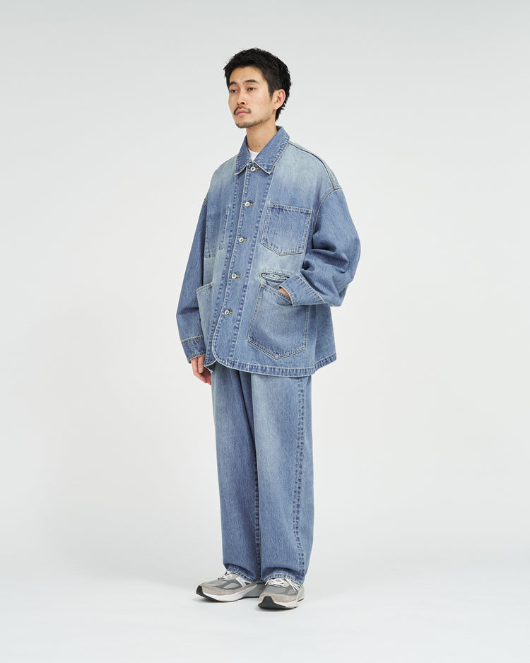 FreshService  CORPORATE DENIM ENGINEER JACKET LIGHT WASH