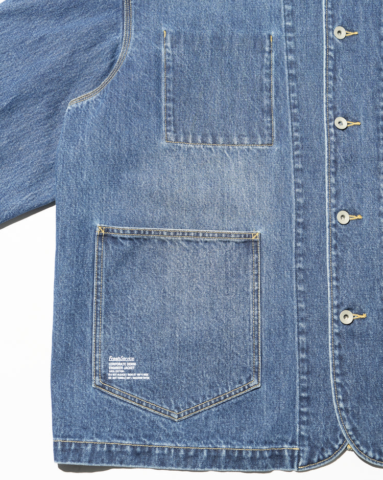 FreshService  CORPORATE DENIM ENGINEER JACKET LIGHT WASH