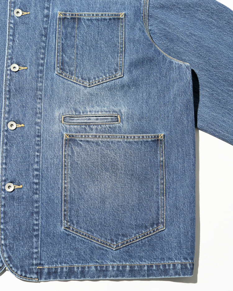 FreshService  CORPORATE DENIM ENGINEER JACKET LIGHT WASH