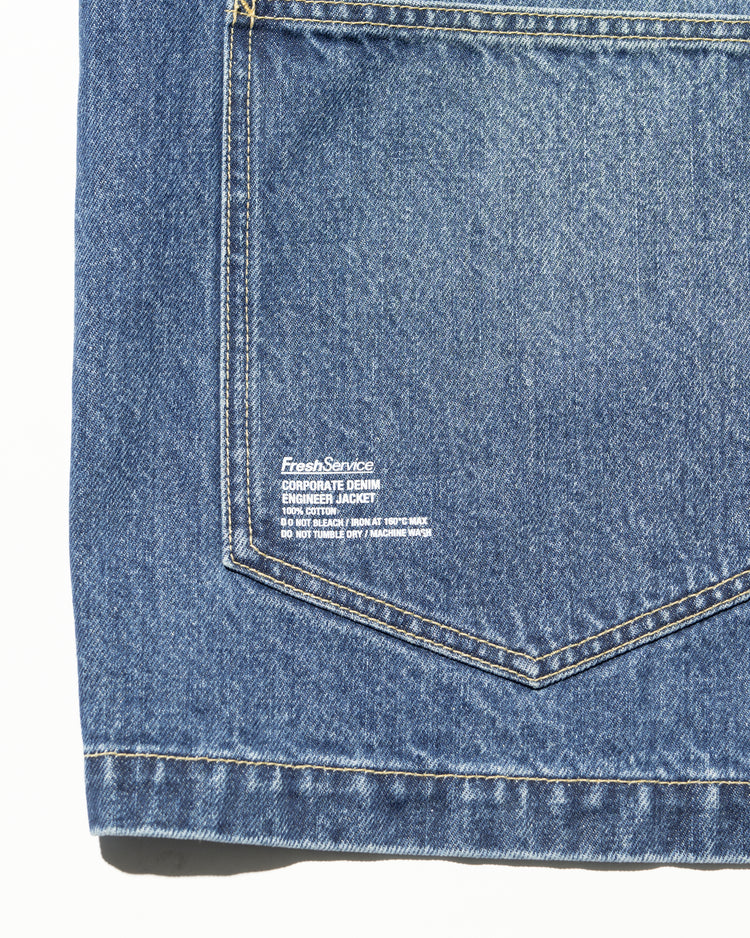 FreshService  CORPORATE DENIM ENGINEER JACKET LIGHT WASH