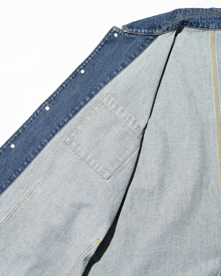 FreshService  CORPORATE DENIM ENGINEER JACKET LIGHT WASH