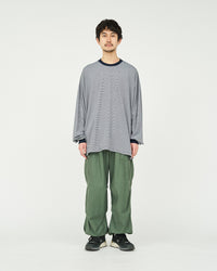 FreshService / MICRO BORDER L/S TEE WHITE*NAVY