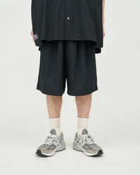 FreshService  COOLFIBER TWO TUCK EASY SHORTS BLACK