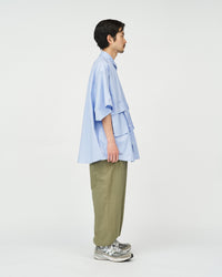 FreshService / DRY OXFORD FLAP POCKET S/S SHIRT BLUE