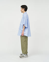 FreshService / DRY OXFORD FLAP POCKET S/S SHIRT BLUE