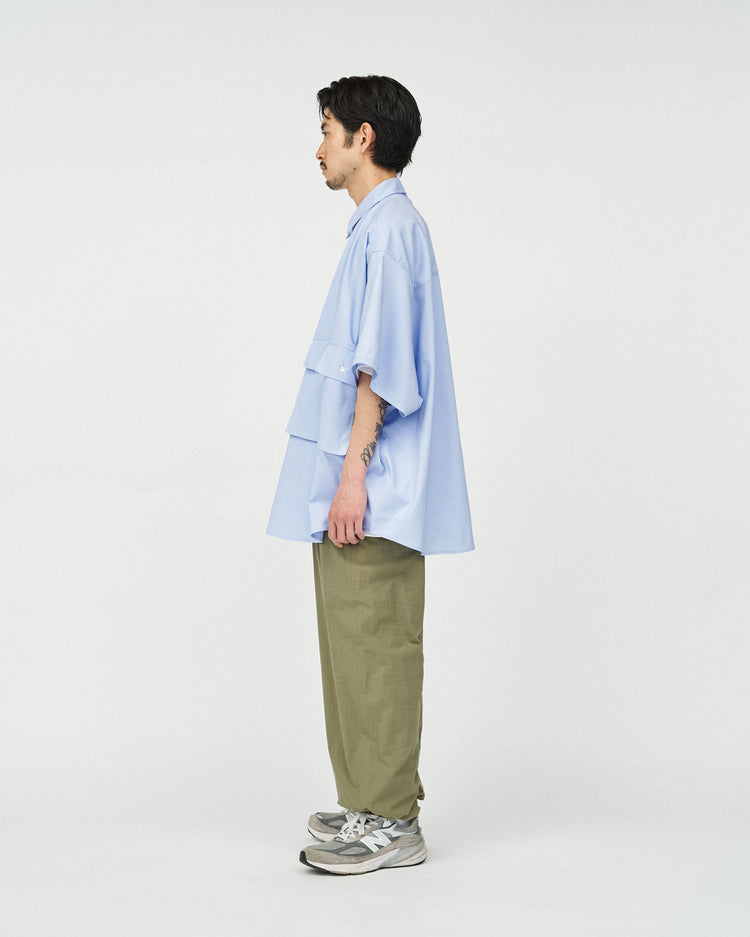 FreshService / DRY OXFORD FLAP POCKET S/S SHIRT BLUE