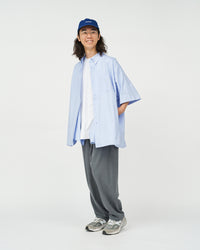 FreshService  DRY OXFORD CORPORATE S/S B.D SHIRT  BLUE