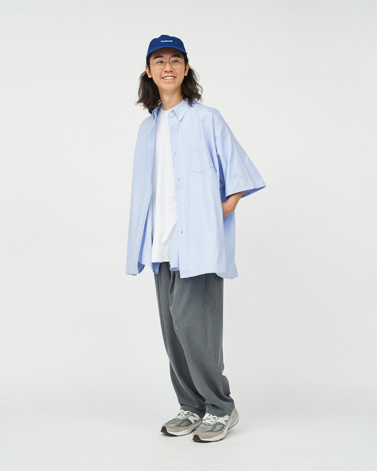 FreshService  DRY OXFORD CORPORATE S/S B.D SHIRT  BLUE