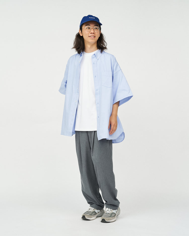 FreshService  DRY OXFORD CORPORATE S/S B.D SHIRT  BLUE