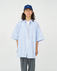 FreshService  DRY OXFORD CORPORATE S/S B.D SHIRT  BLUE