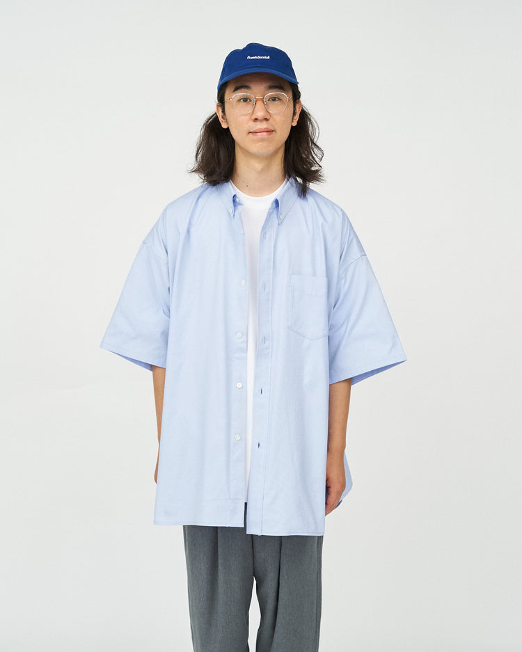 FreshService  DRY OXFORD CORPORATE S/S B.D SHIRT  BLUE
