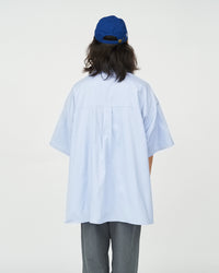 FreshService  DRY OXFORD CORPORATE S/S B.D SHIRT  BLUE