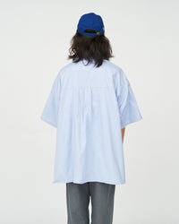FreshService  DRY OXFORD CORPORATE S/S B.D SHIRT  BLUE