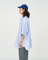 FreshService  DRY OXFORD CORPORATE S/S B.D SHIRT  BLUE