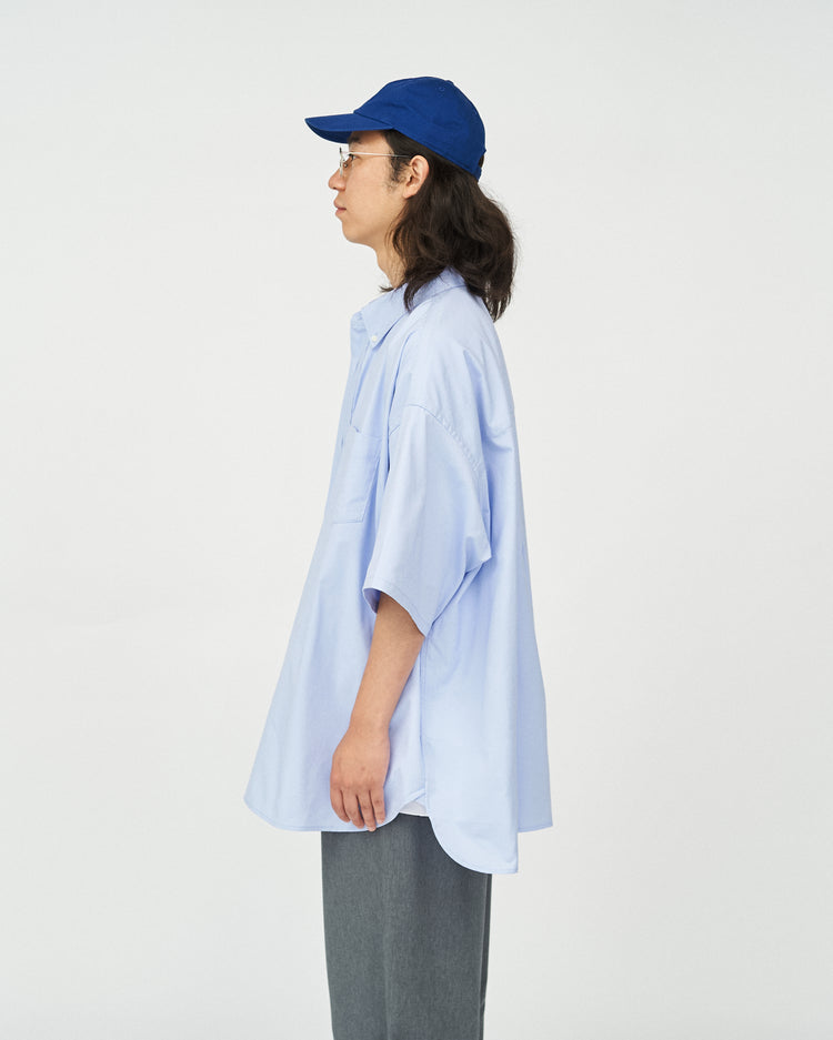 FreshService  DRY OXFORD CORPORATE S/S B.D SHIRT  BLUE