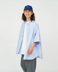 FreshService  DRY OXFORD CORPORATE S/S B.D SHIRT  BLUE
