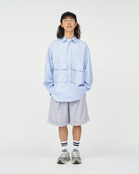 FreshService / DRY OXFORD FLAP POCKET L/S SHIRT BLUE