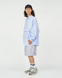 FreshService / DRY OXFORD FLAP POCKET L/S SHIRT BLUE