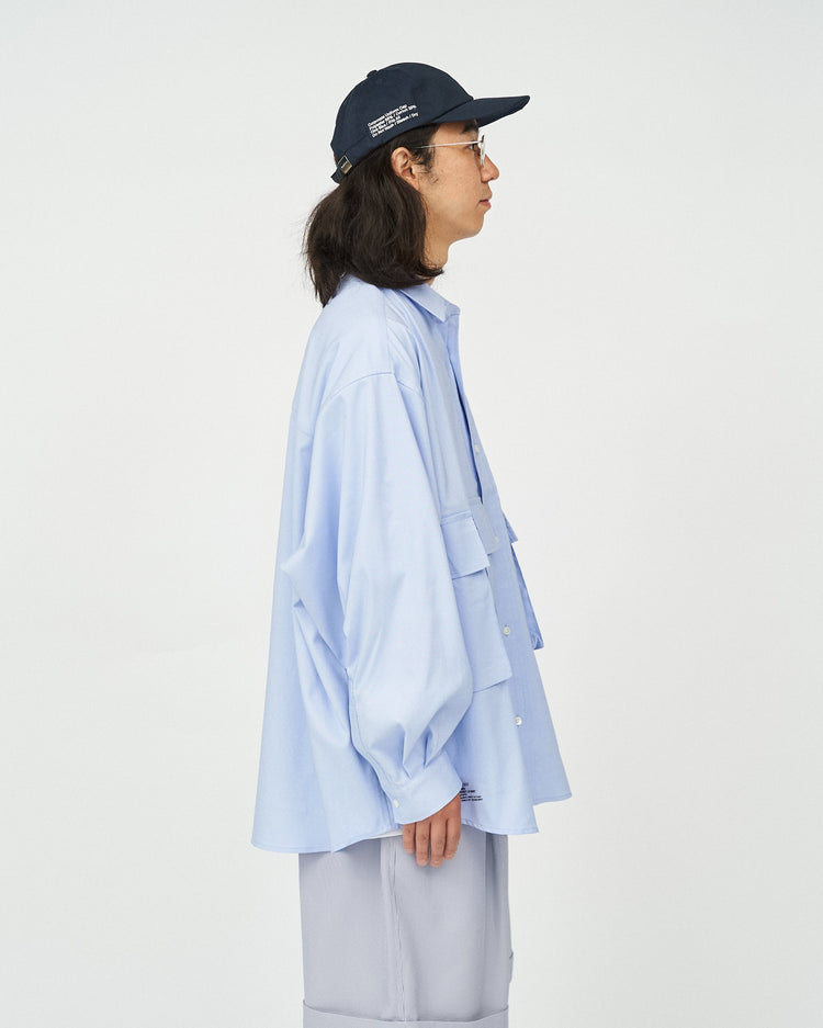 FreshService / DRY OXFORD FLAP POCKET L/S SHIRT BLUE