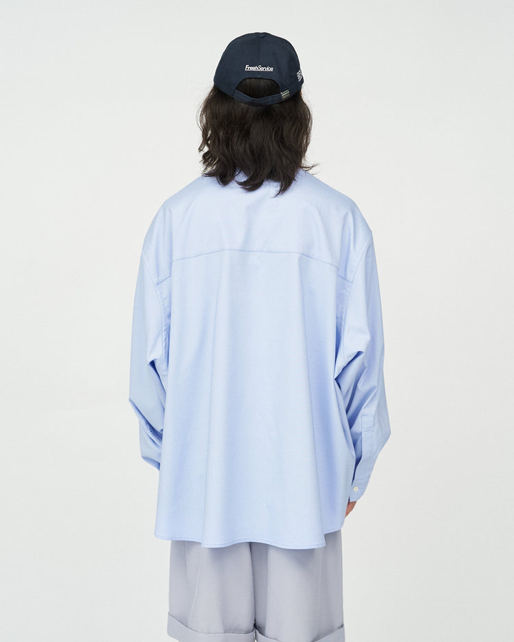 FreshService / DRY OXFORD FLAP POCKET L/S SHIRT BLUE