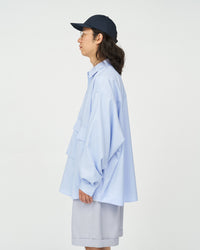 FreshService / DRY OXFORD FLAP POCKET L/S SHIRT BLUE