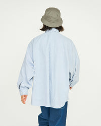 FreshService / DRY OXFORD FLAP POCKET L/S SHIRT BLUE STRIPE